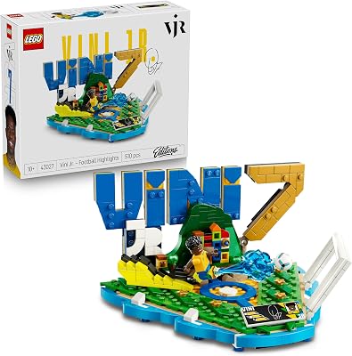 Editions Vini Jr.: Fenómenos del Fútbol - Juguete de Construcción con Minifigura de Futbolista - Decoración de la Habitación - Regalo de Fútbol para Niños y Niñas de 10+ Años - 43027