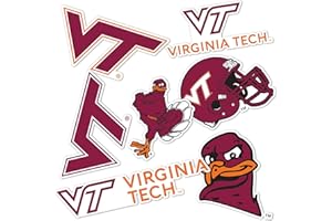 Desert Cactus Virginia Tech University Sticker Hokies VT Sticker Vinyl Decals Laptop Water Bottle Car Scrapbook Sheet T2 (Type 2)