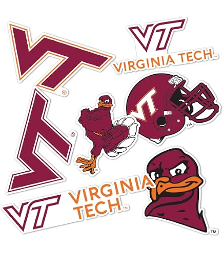 Wincraft NCAA Adesivi Virginia Tech Hokies – Multiuso Per Interni/Esterni (28x43 Cm)