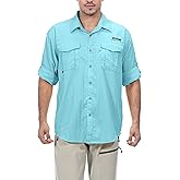 Little Donkey Andy Men's UPF 50+ UV Protection Shirt, Long Sleeve Fishing Shirt, Breathable and Fast Dry