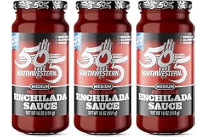 505 Southwestern Hatch Valley Mild Green Chile Sauce 16oz (Pack of 3, Red Chile Enchilada Sauce)
