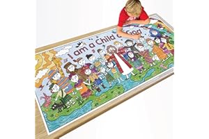 KangaToys Large Coloring Poster Ages 4 and Up I Am a Child of God Giant 30 x 72 Inch Rolled Perfect for Parties and Group Activities