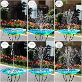 AISITIN Solar Fountain 3.5W With Panel Round Stand 12 Nozzles Pond Pump Kit view 3