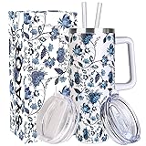 SYACOT 40 oz Tumbler with Handle and Straw