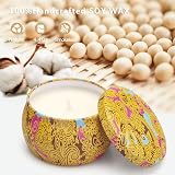 Yinuo Mirror Scented Soy Wax Candle Set 5.65 oz Tin 4 Fragrances view 6