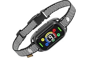 DOMIDONI 2025 Dog Bark Collar for Large/Medium/Small Dogs, Smart Bark Training Collar - Beep Vibration and 2-in-1 Safe Shock or No Shock, Waterproof-Rechargeable Anti-Barking Training Collar (x Alpha pro)