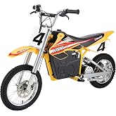 Dirt Rocket MX650 eBike | Electric Motorcycle | Iconic Wheeled Ride-On For Adults Age 16+ | Dual Suspension | 650W/36V Motor | Up To 17 MPH, 40 Mins; 220 Lbs
