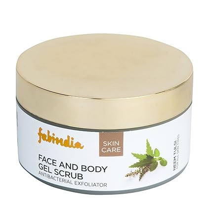 Fabindia Neem Tulsi Gel Scrub Body and Face, 100ml