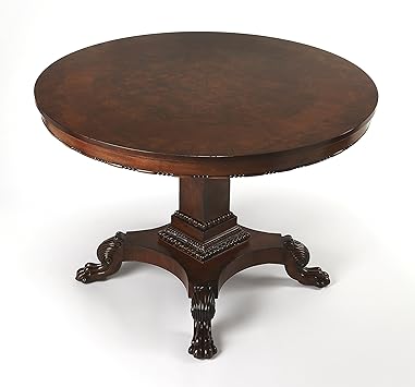 Amazon Com Butler Cherry Burl Foyer Table Kitchen Dining