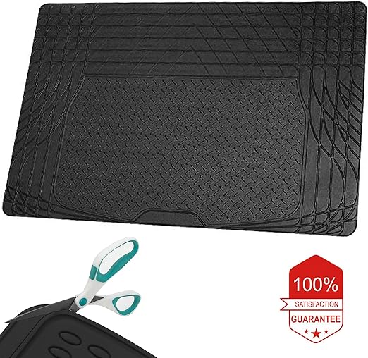 Car Boot Mat Liner Universal NonSlip DeepDish HeavyDuty Rubber for