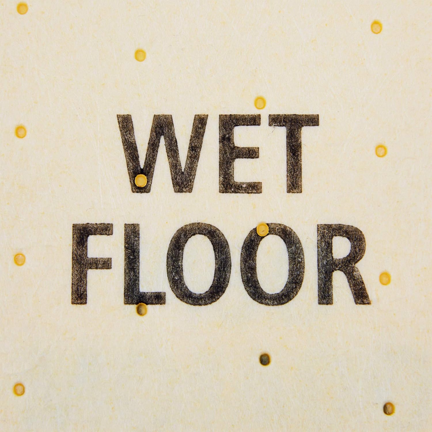 Rubbermaid Commercial Over-the-Spill Pad Station Tablet, Highly Absorbent, Slip-Resistant, "Caution Wet Floor", Yellow, 16.5" x 14" (FG425400YEL): Science Lab Spill Containment Supplies: Industrial & Scientific