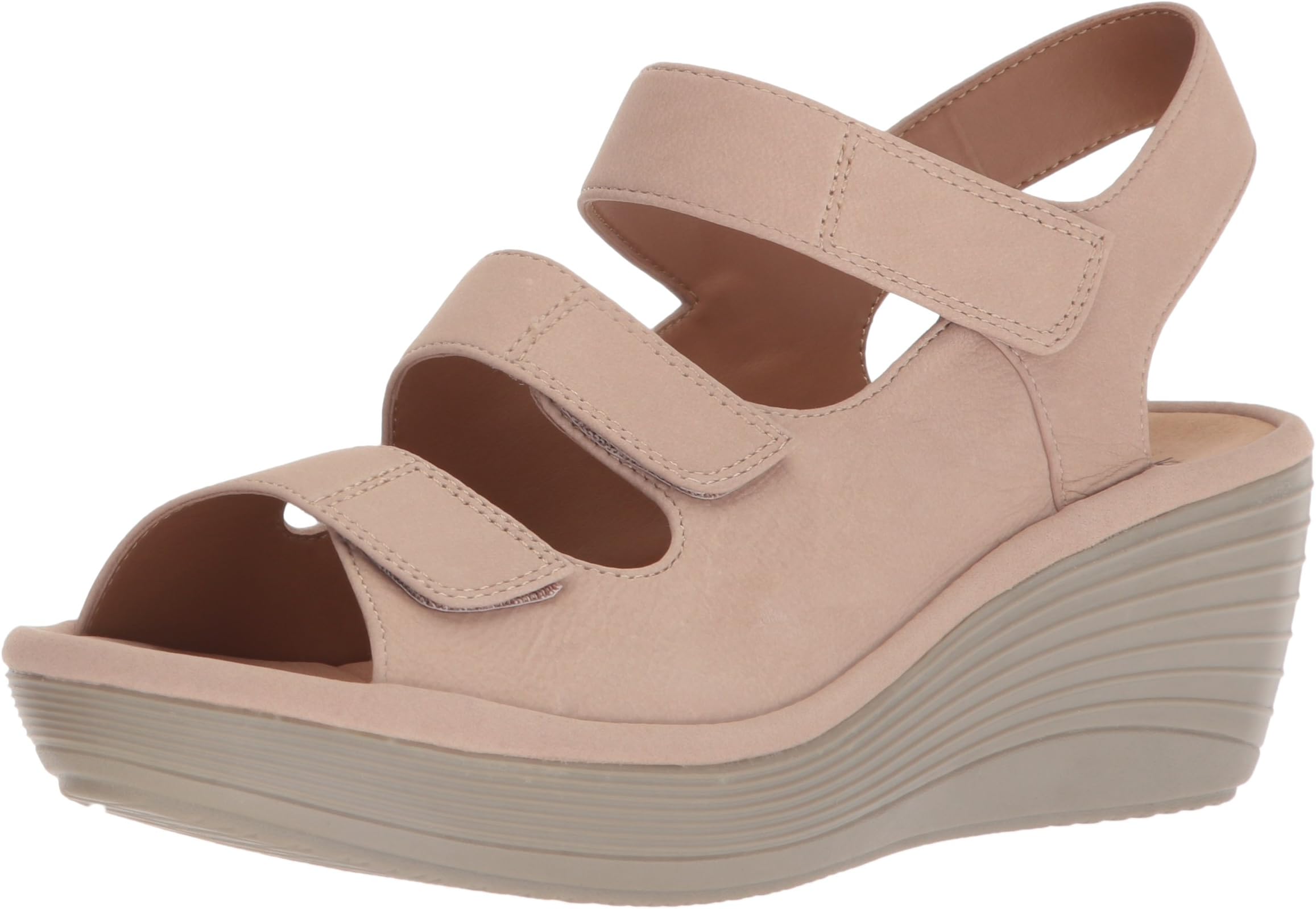 Clarks Womens Reedly Juno Platform Wedge Sandal Shoes