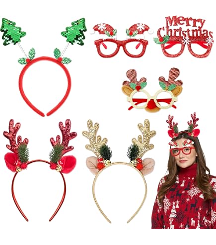 Zkaoai Bandeau De Noël Corne De Renne - Accessoire Cheveux Mignon Pour Fêtes
