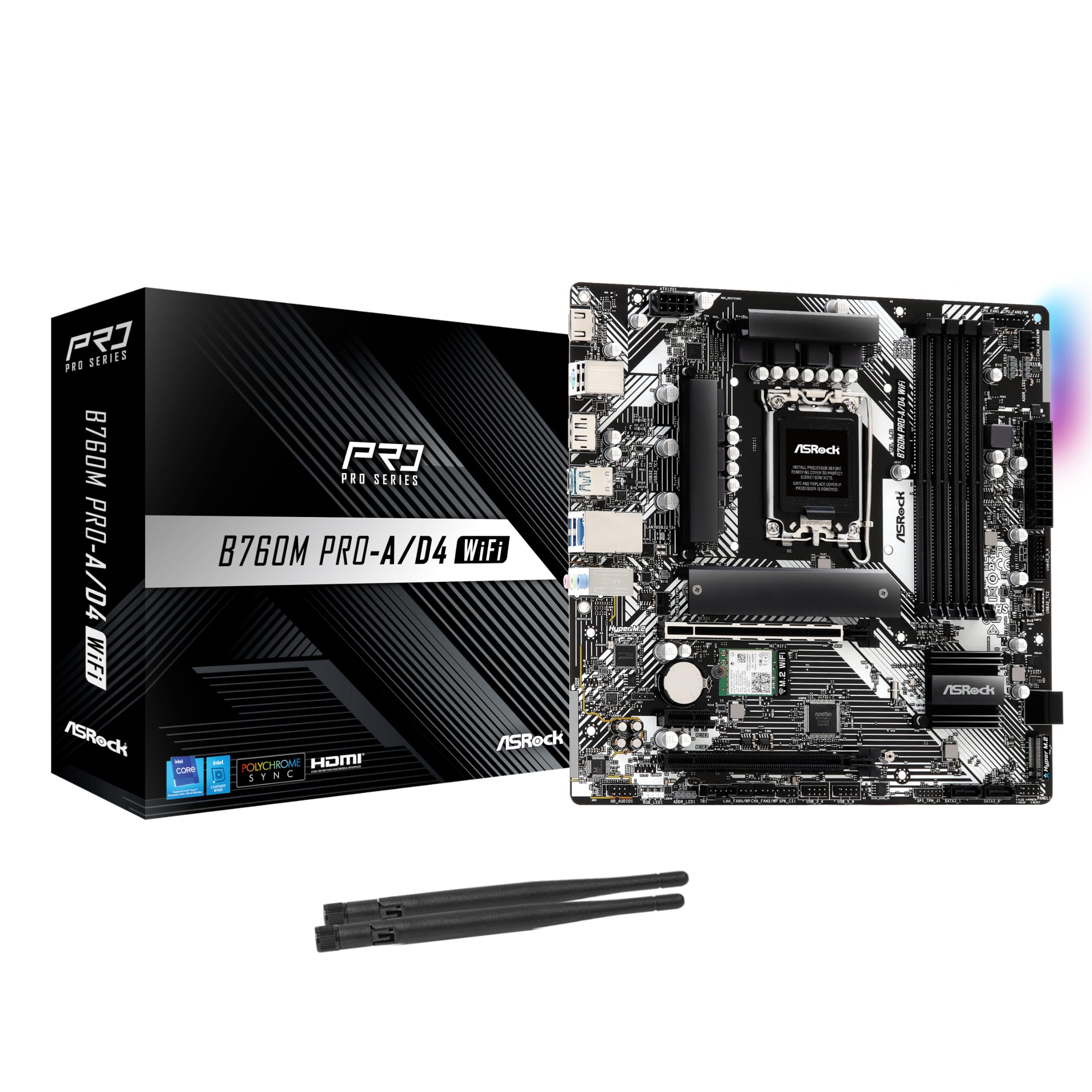 ASRock B760M Pro-A D4 WiFi DDR4 Micro ATX