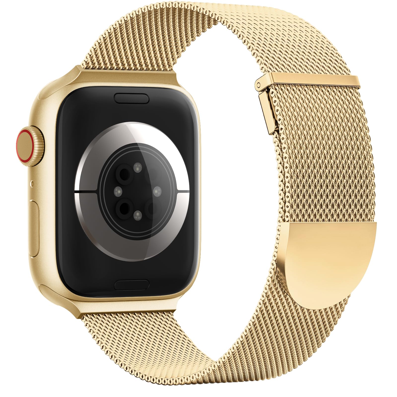 Higgs Strap Compatible with Apple Watch Straps 42mm 46mm 45mm 44mm 41mm 40mm 38mm 49mm for Women Men, Dual Magnetic Adjustable Metal Band for iWatch Series 11 10 9 8 7 6 5 4 SE Ultra 3 2 1