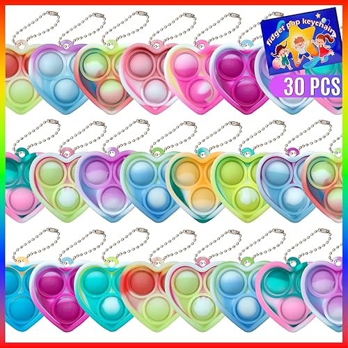 Valentines Day Gifts for Kids,30 PackHeart Pop Fidget Toys,Valentines  Exchange Gifts for Classroom,Valentines Party Favors Prizes in Kuwait  Whizz