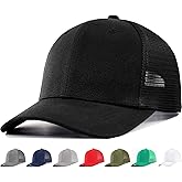 KFQHBQ Mesh Snapback Hat, Mens Trucker Hats, Adjustable Blank Structured Baseball Caps, Ball Cap, Medium & XX-Large