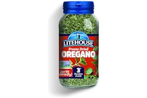 Litehouse Freeze Dried Oregano - Substitute for Fresh Oregano, Jar Equal to 3 Oregano Fresh Bunches, Organic, Oregano Seasoning, Non-GMO, Gluten-Free - 0.28 Ounce