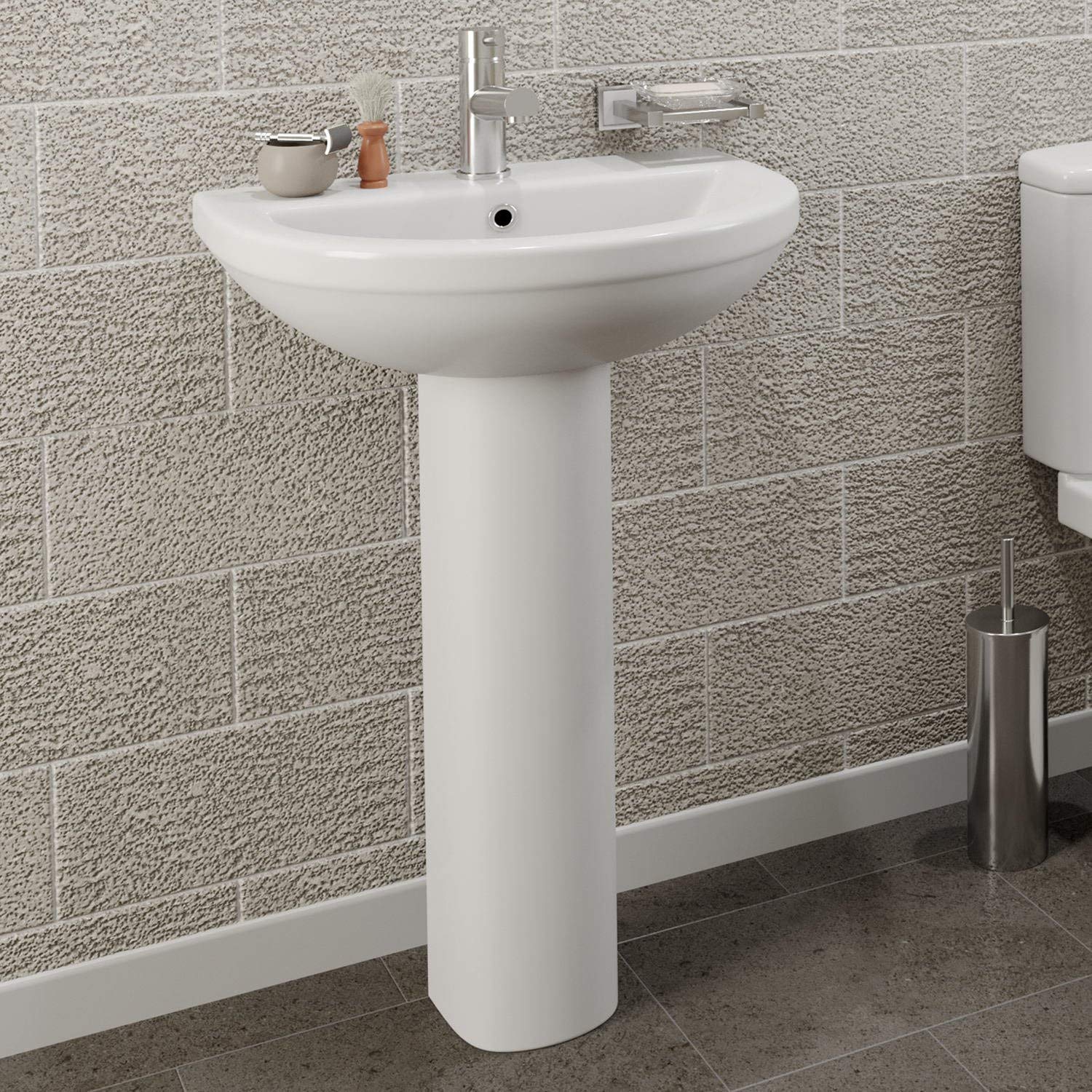 Transparent Crystal Glass Bowl Vessel Black Bathroom Wash Basin Sink - Wash Basin And Crystal Sink