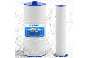 Beendou 6541-397 Pool Spa Filter Cartridge,Compatible with Sundance Spa Filter 880 Series, Outer Filter # 6473-165 with Inner Filter # 6473-164,80 sq,880 Spa Filter,Sundance 880 Spa Filter