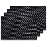 Activated Carbon Filter 4-Pack Compatible with Windmill Air Conditioner, 6.3” x 4.3” x 3/16” (Smaller Version) - Odor & Smoke Absorption