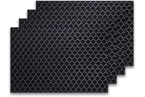 WELHAM GREEN Activated Carbon Filter 4-Pack Compatible with Windmill Air Conditioner, 6.3” x 4.3” x 3/16” (Smaller Version) - Odor & Smoke Absorption