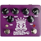 StewMac Two Kings Boost Dual Overdrive Pedal, True Bypass | Clean Boost, Soft-Clip Overdrive, Or Hard-Clip Distortion per Channel; DIP Switch Modes; Stack Channels; 9VDC