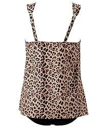 RXRXCOCO Women Tankini Bathing Suits Ruffle High