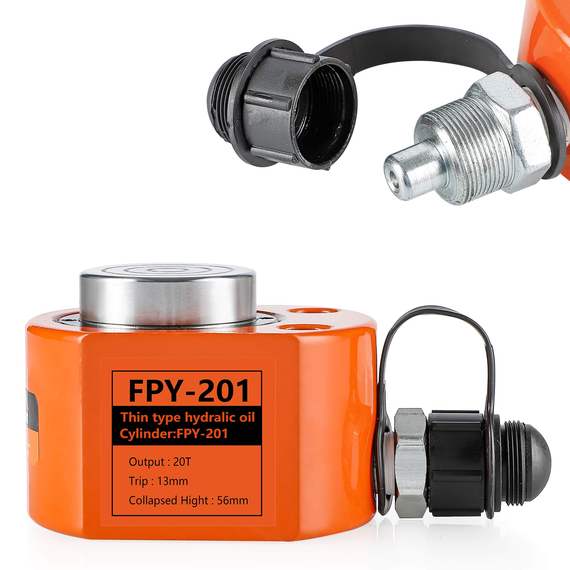 Bonvoisin Hydraulic Cylinder Low Profile Hydraulic Lifting Jack Cylinder Split Mini Portable Industrial Jacks with Manual Hydraulic Pump for Machinery Shipbuilding (FPY-20T)