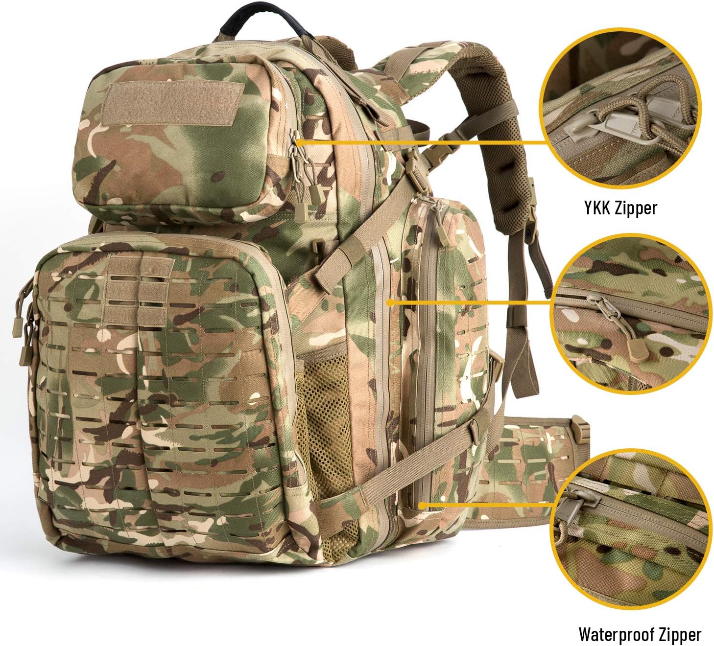 MT Adventure 48H Militär-Rucksack – Tactical Rucksack Mit MOLLE, Trinksystem, Für Outdoor & Camping