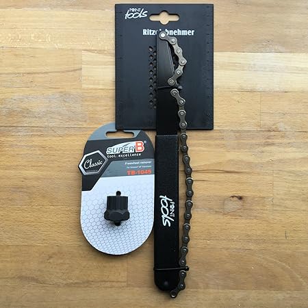 Point HG-Kassetten Shimano / SRAM Werkzeug Kettenpeitsche & Super B Zahnkranz-Abzieher