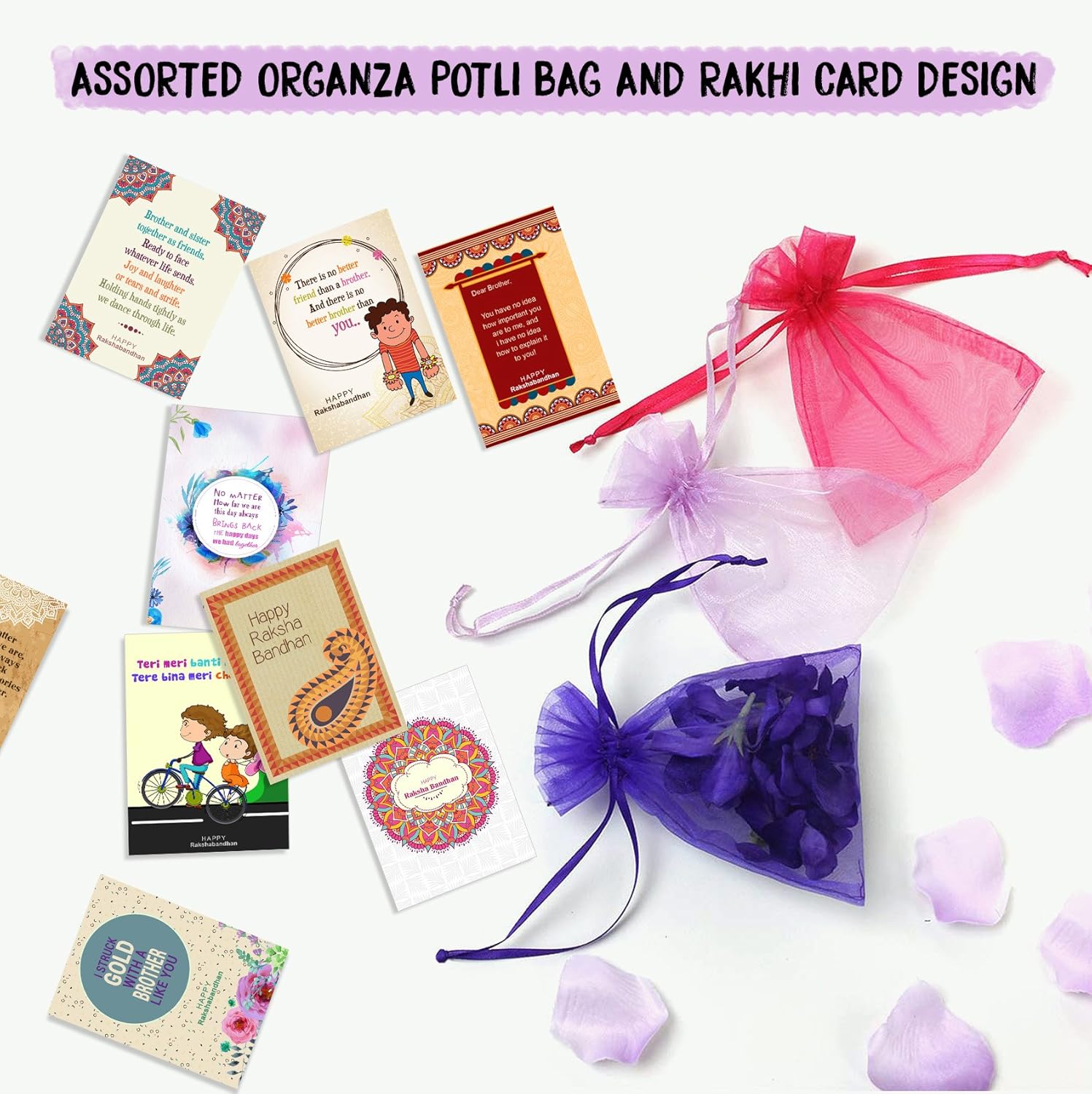 tied ribbons rakhi for brother, rakhis for rakshabandhan(designer rakhi with roli)