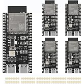 YEJMKJ 5pcs ESP32 S3 Development Board N16R8 ESP32-S3-DevKitC-1 Cores | ESP32-S3-WROOM-1 Microcontroller Processor Integrates Wi-Fi and BLE Functions WiFi + Bluetooth MCU Module Dual Type-C Hat