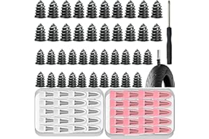40Pcs Tire Repair Screw Plugs with Screwdriver,Vacuum Tire Repair Kit,2 Sizes Universal Tire Plug Kit for Cars Trucks Motorcy