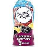 Crystal Light Liquid Water Enhancer - Blackberry Lemonade Naturally Flavored Water Flavoring Drops Drink Mix (1.62 fl oz Bott