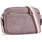 BOSTANTEN Quilted Crossbody Bags for Women Vegan Leather Purses Small Shoulder Handbags with Wide Strap | Quilted, Small, with Wide Strap, Quilted, Purses, Small