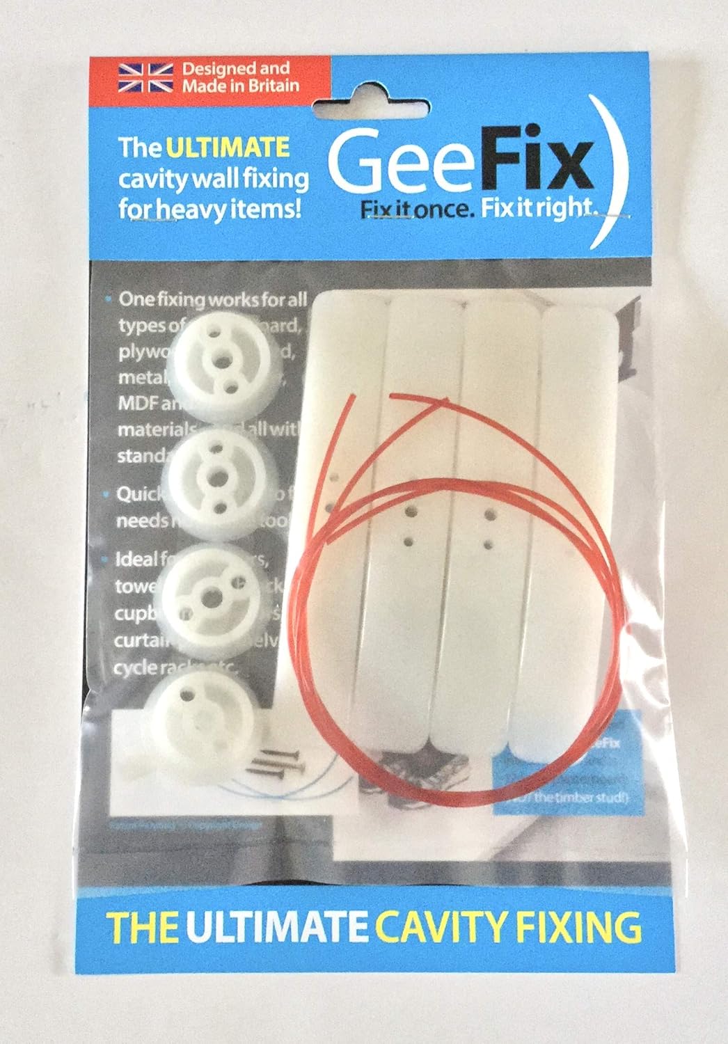 8 GeeFix Heavy Duty Wall Anchor HollowWall Anchors Tools & Home