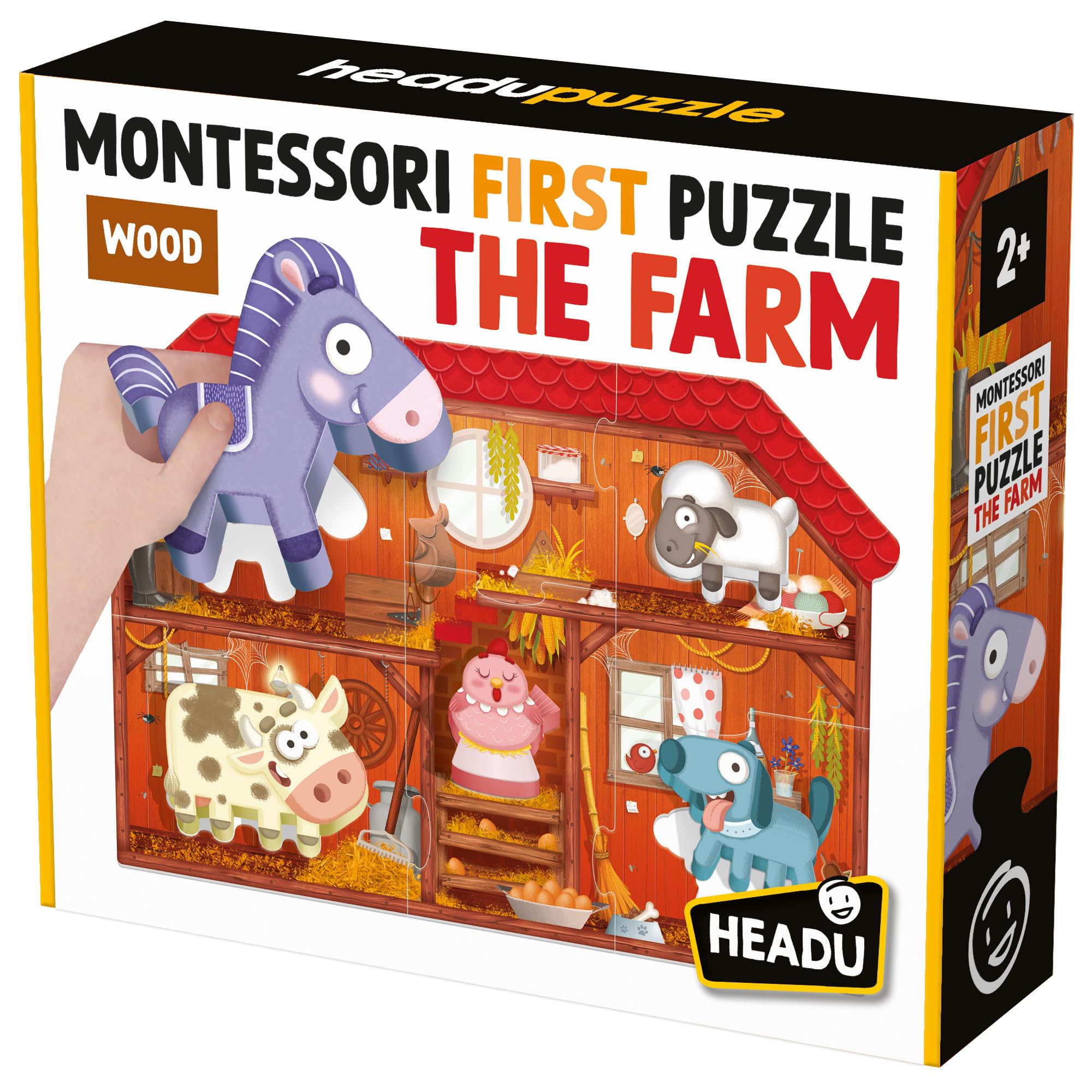 HEADU Montessori First Jigsaw Puzzle the Farm | Educational Toys, Farm Puzzle, Educational Puzzles, Ages 2+ Years