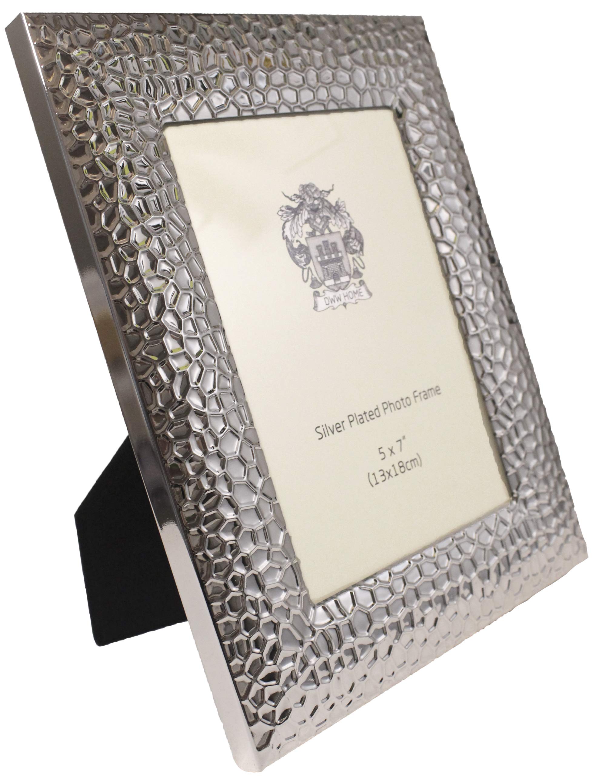 Mano - The Bibury Silver Plated Photo Frame Hammered Finish 5 x 7 inch (13 x 18 cm)