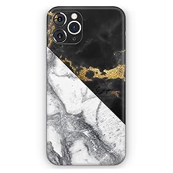 Design Skinz White-Black Marble & Digital Gold Foil