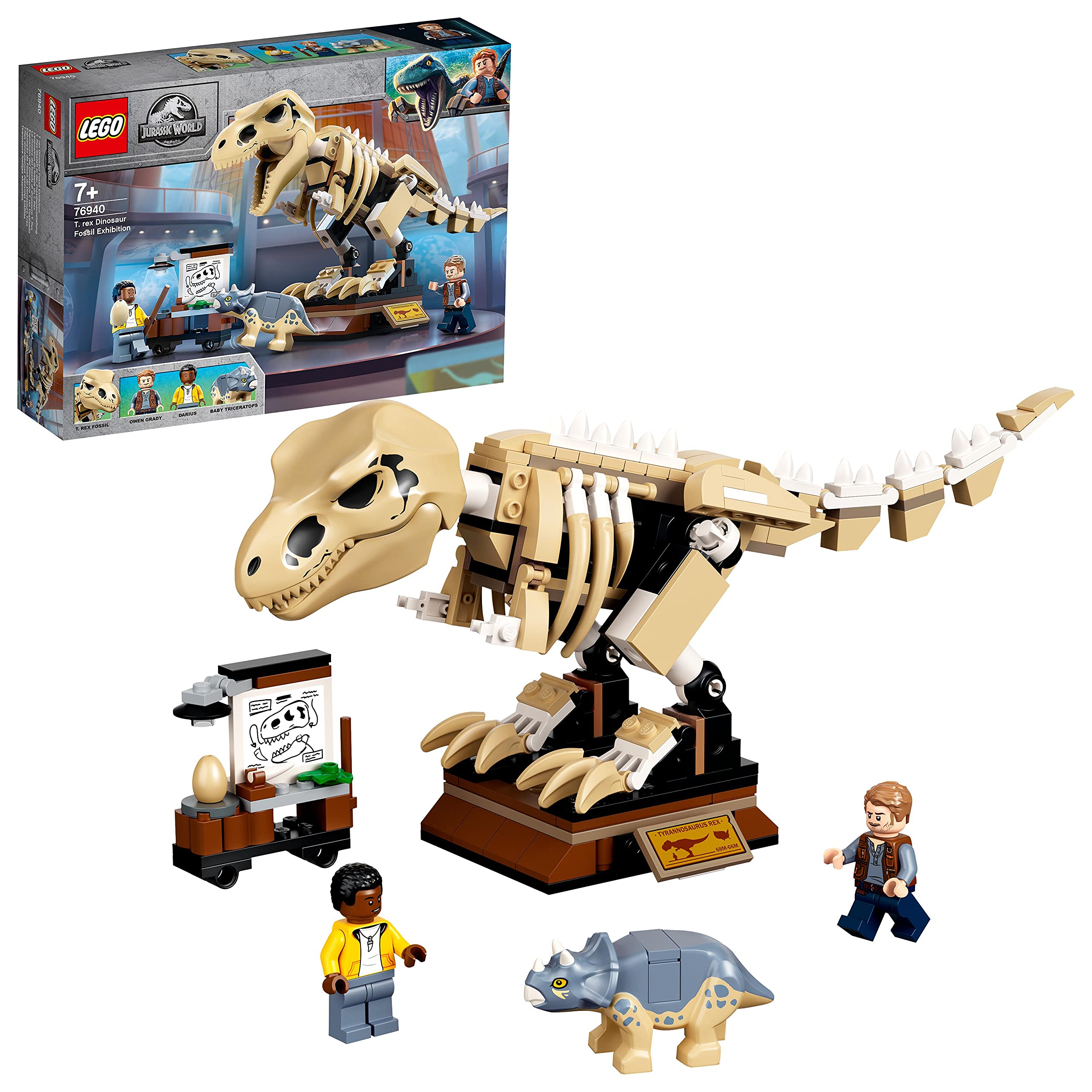 LEGO 76940 Jurassic World T. rex Dinosaur Fossil Exhibition