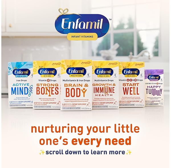 ENFAMIL POLY-VI-SOL LIQUID MULTIVITAMIN SUPPLEMENT FOR INFANTS AND TODDLERS, 50 ML DROPPER BOTTLE