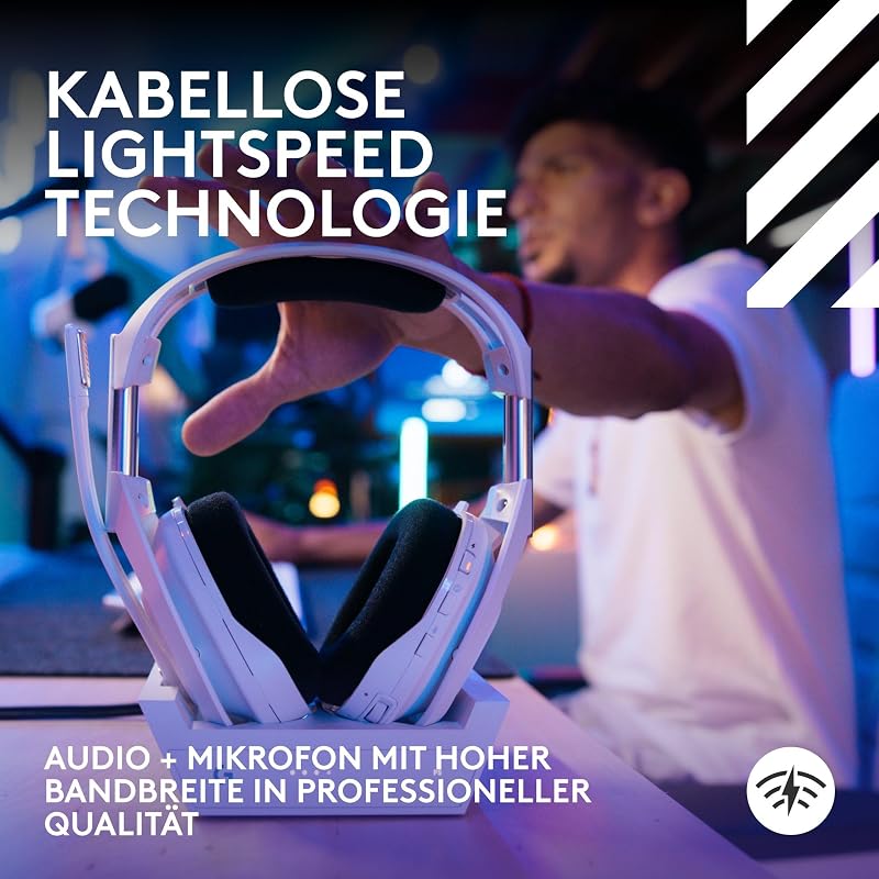 Astro A50 X Lightspeed, Kabelloses Gaming-Headset + Basisstation