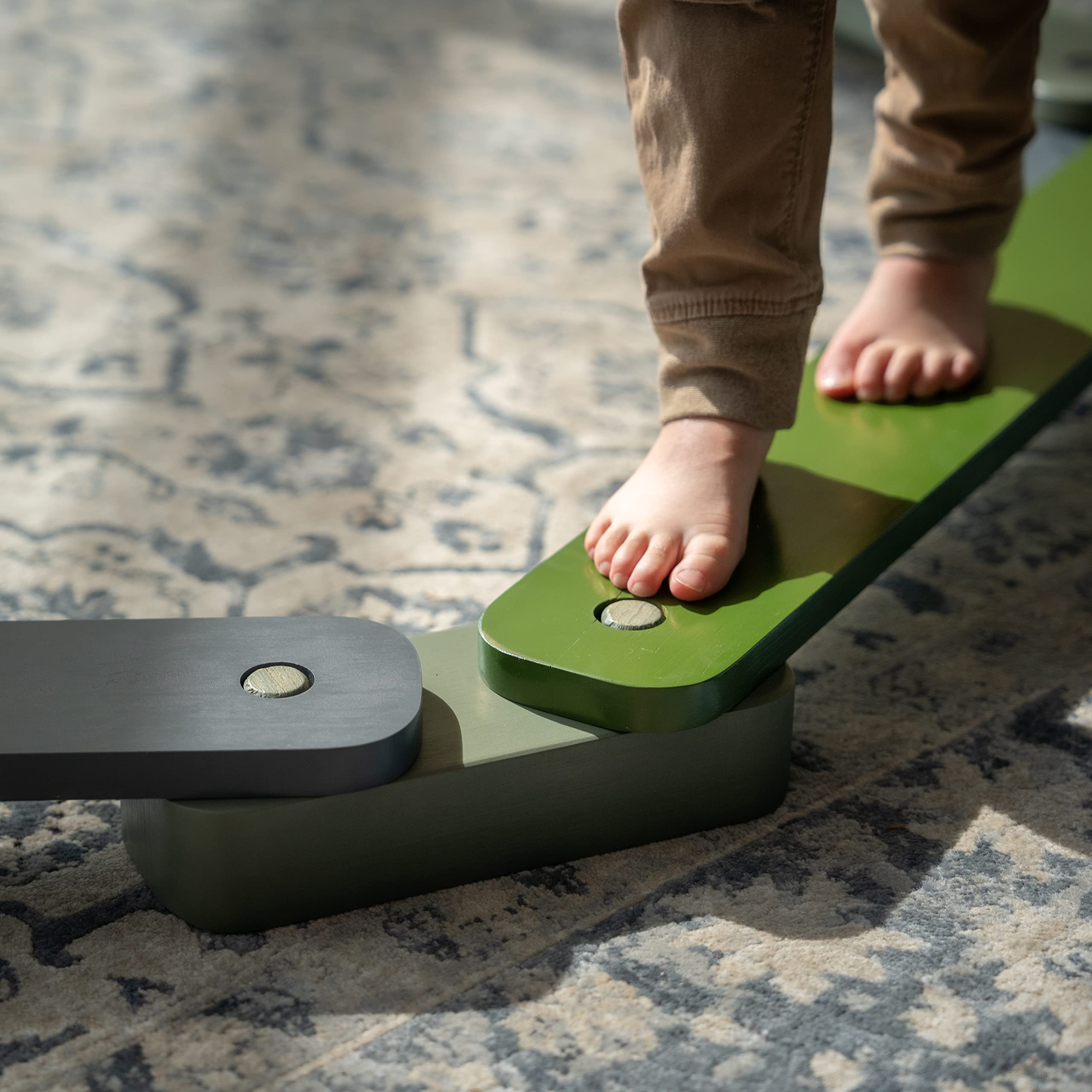 JumpOff Jo – Boardwalk - Kids Toys Wooden Balance Beam Set, Enhance Coordination and Gross Motor Skills, Montessori Toys – Indoor & Outdoor Playground for Toddlers - 12 Pieces