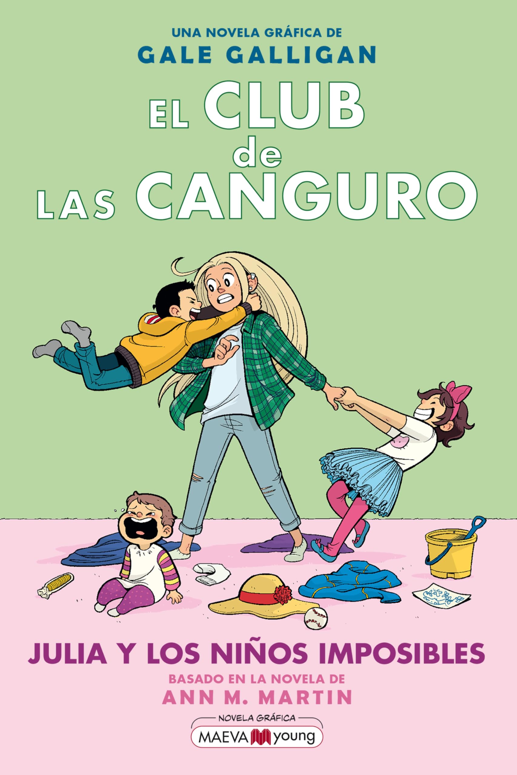 Portada de El Club de las Canguro 5: Julia y los niños imposibles: Sigue la serie de El club de las canguro en MAEVAyoung (Novela gráfica)
