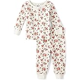 The Children's Place baby-girls And Toddler Long Sleeve Top and Pants Snug Fit 100% Cotton 2 Piece Pajama Set