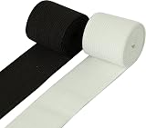Shelver Elastic for Sewing Wide Waistband Elastic 40mm x 3m Black