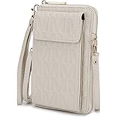 MKF Collection Crossbody Bag for Women Wallet Purse Vegan Leather Multi Pockets Clutch Bag, Wristlet Strap by Mia K