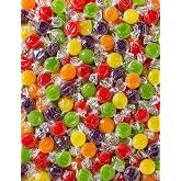 Assorted Fruit Buttons Hard Candy 3 lbs Bulk Individually Wrapped Sweets