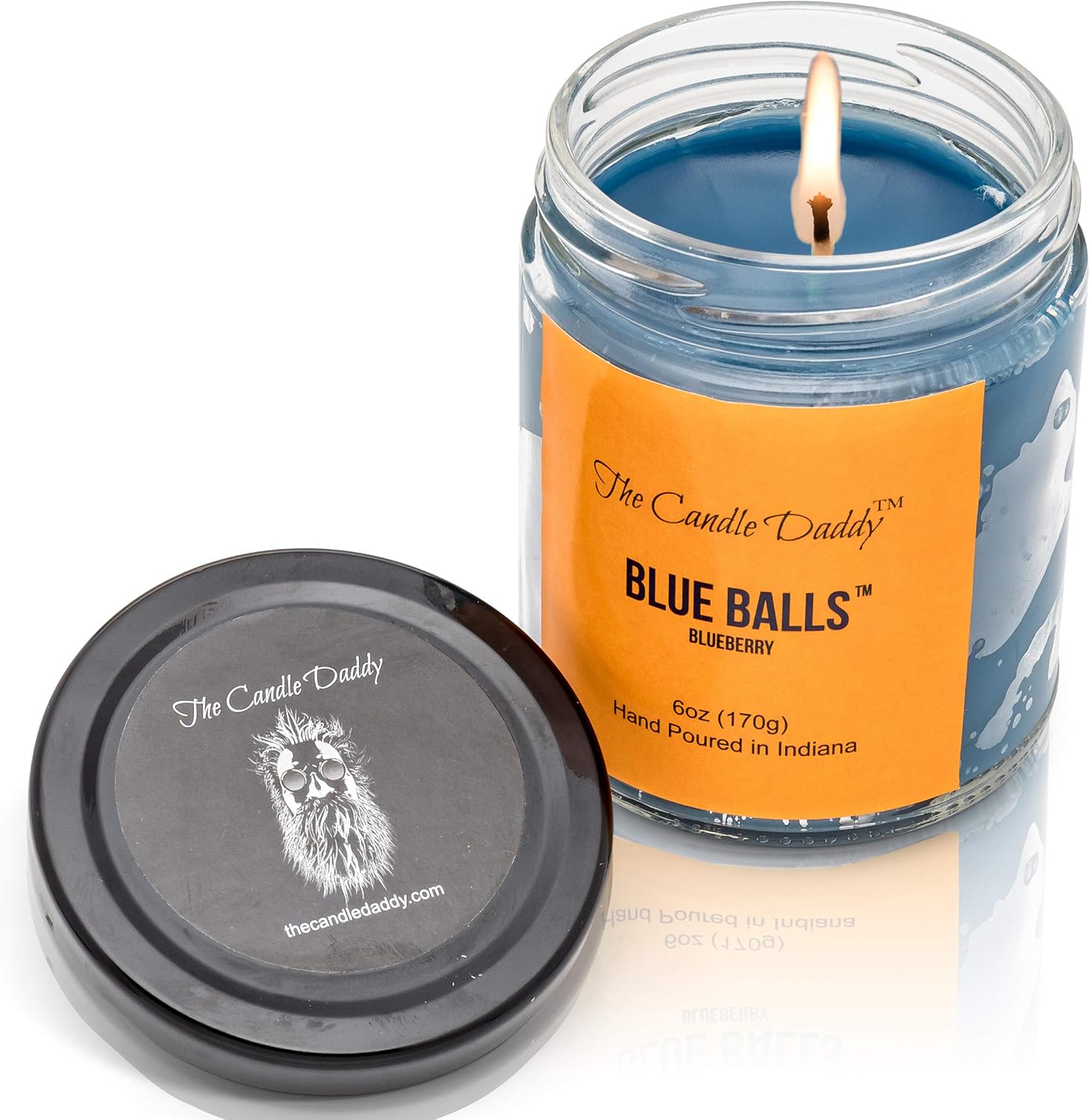 Home & Garden The Candle Daddy Blue Balls Blueberry Candle 3 pack Funny